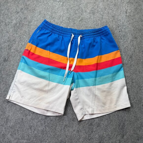 Chubbies Athletic Shorts Men S Blue Orange White Liner 7" Performance Stretch - Picture 1 of 16